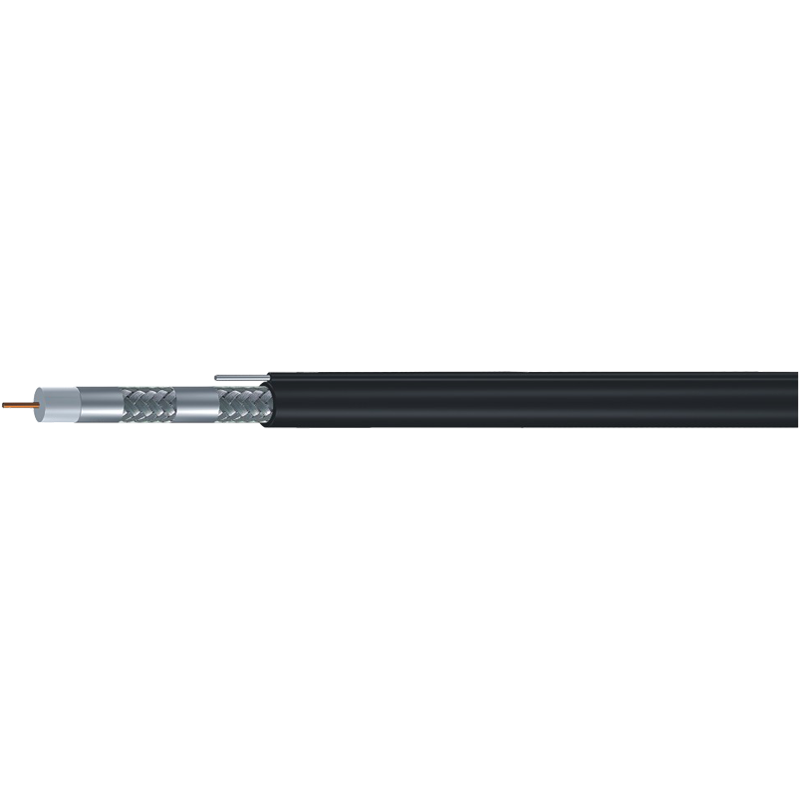 RG11 Quad-Shield com cabo coaxial Messenger de 75 Ohm